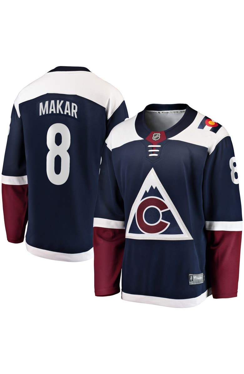 FANATICS Men's Fanatics Branded Cale Makar Navy Colorado Avalanche Alternate 2018/19 Premier Breakaway Player Jersey, Alternate, color, Navy