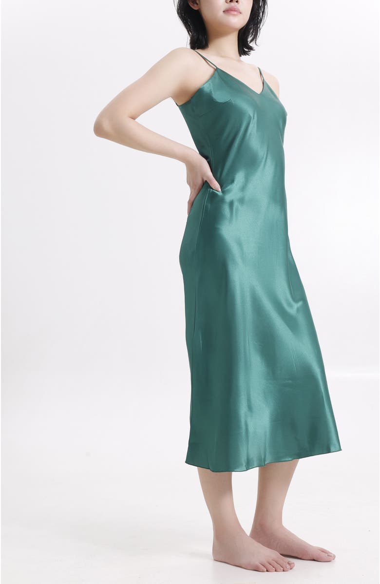 LECHERY<sup>®</sup> Lustrous Silky Shiny Satin Slip Dress, Alternate, color, 