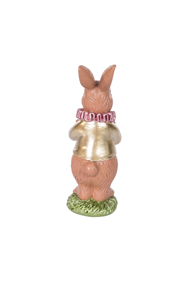 Chocolate Polyresin Easter Rabbit Medium Figurine 6.42", Alternate, color, Brown