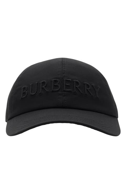 Embroidered Logo Cotton Gabardine Baseball Cap