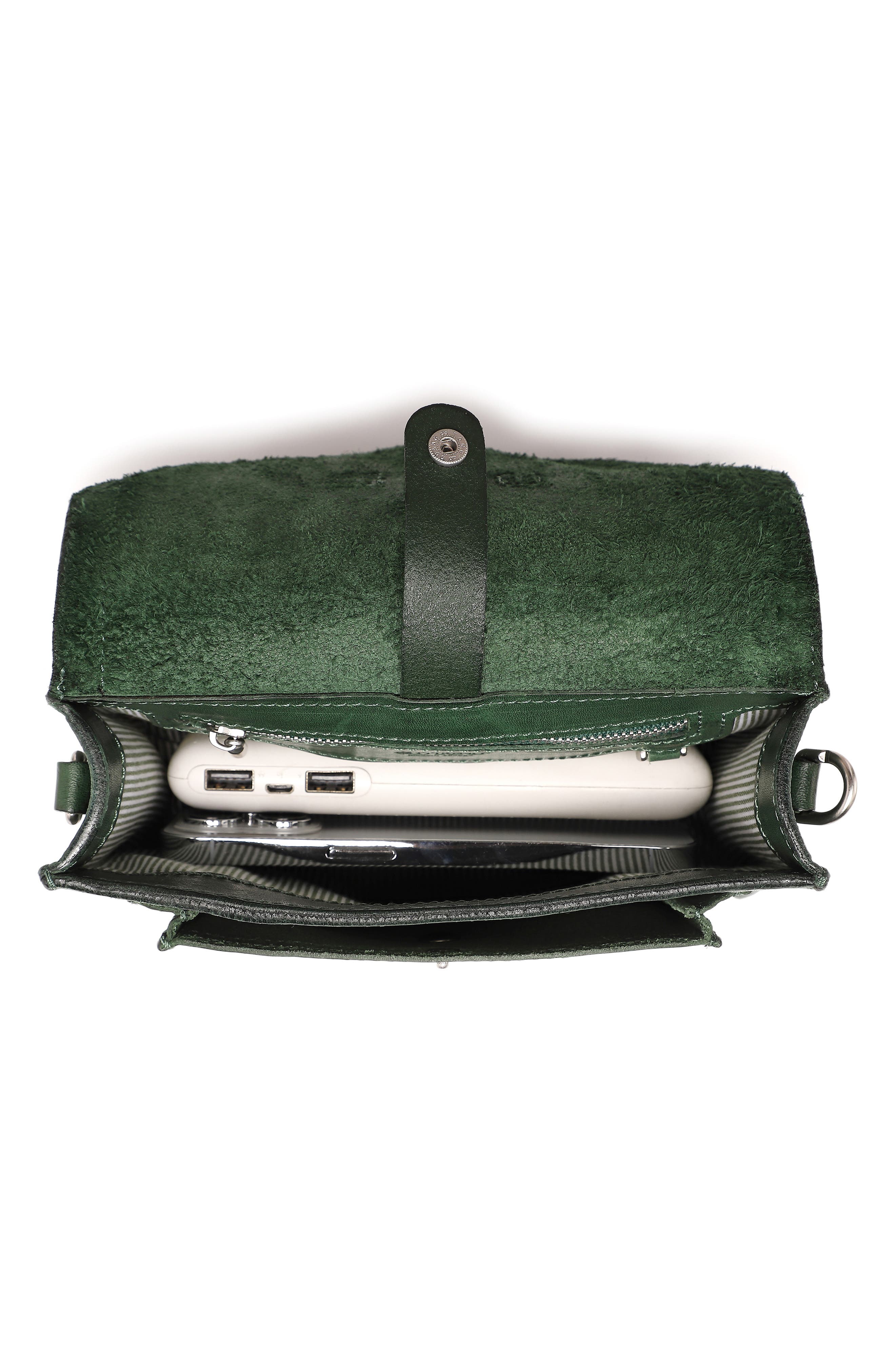 Anemone Crossbody Bag, Alternate, color, GREEN