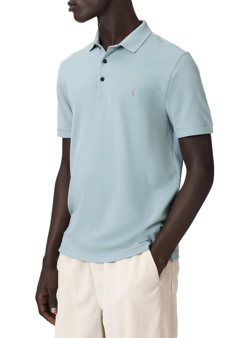 Reform Cotton Piqué Polo, Main, color, SALTON BLUE