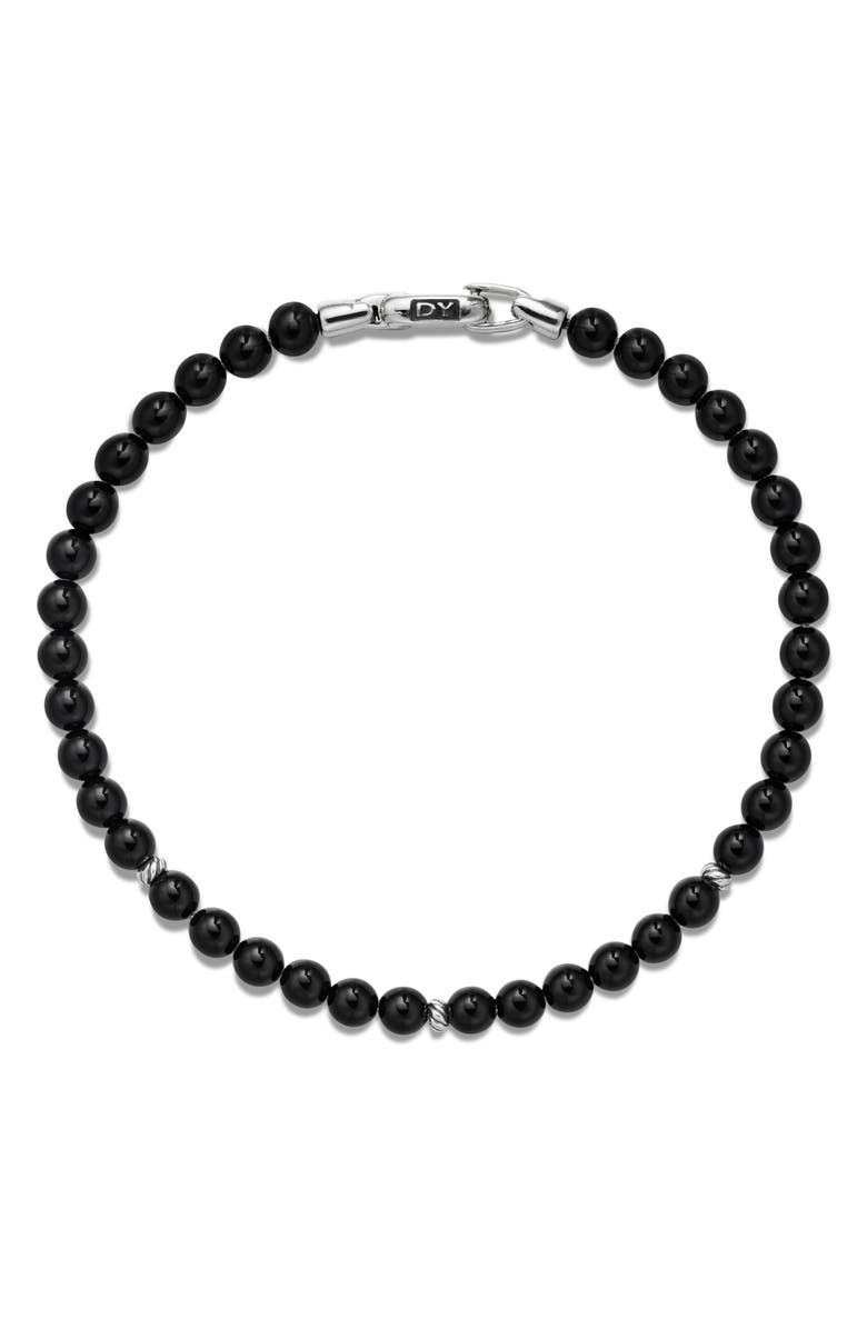 David Yurman Spiritual Beads Bracelet, Alternate, color, Black Onyx/ Silver