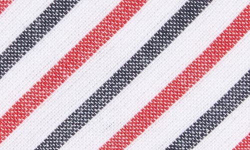 Thom Browne Classic Wide Uni Stripe Cotton Tie In Red/white/blue