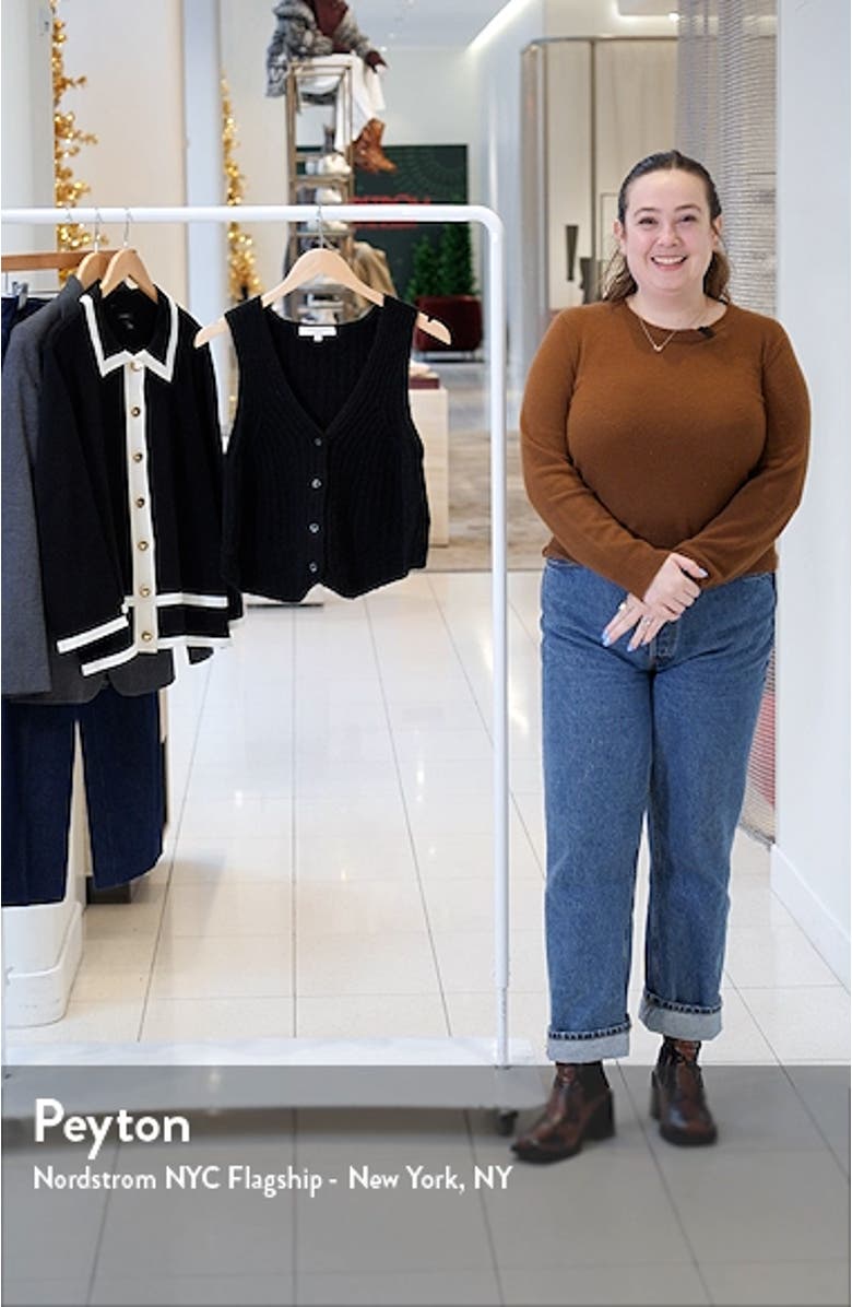 The Favorite Rib Wool Blend Sweater Vest, sales video thumbnail