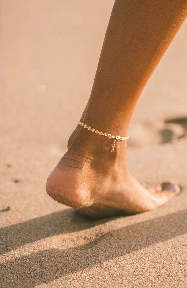 MADE BY MARY Poppy Chain Anklet, Alternate, color, Gold Filled