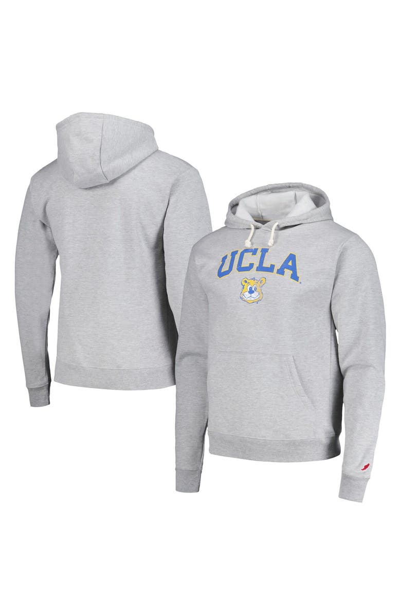 LEAGUE COLLEGIATE WEAR Men's League Collegiate Wear Heather Gray UCLA Bruins Tall Arch Essential Pullover Hoodie, Main, color, Heather Gray