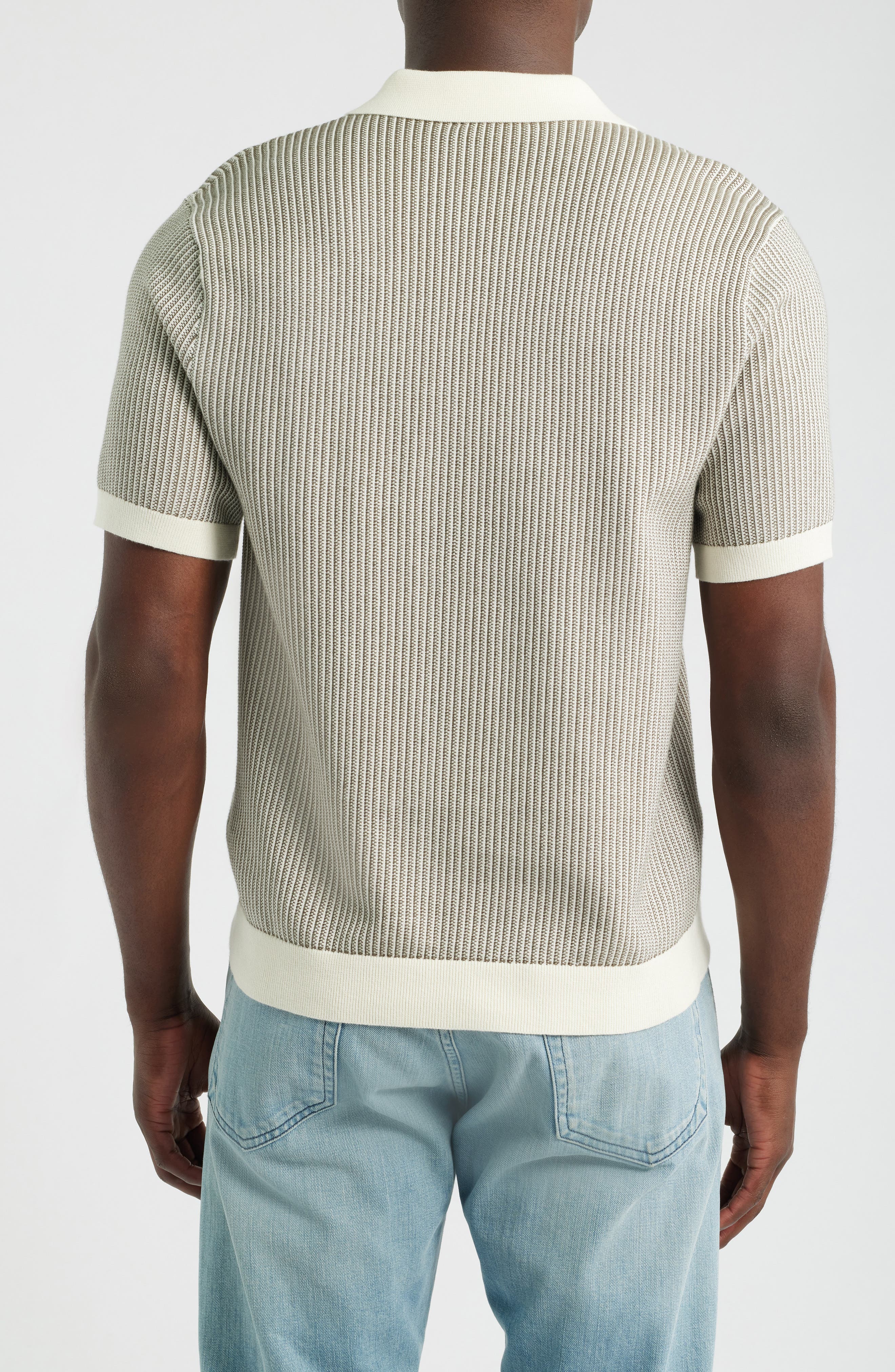 Madewell Johnny Collar Tuck Stitch Polo — фото 3