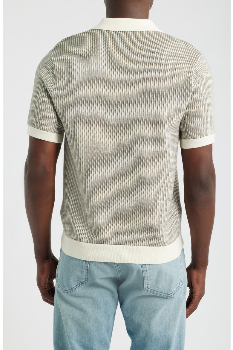 Johnny Collar Tuck Stitch Polo, Alternate, color, FADED IVY