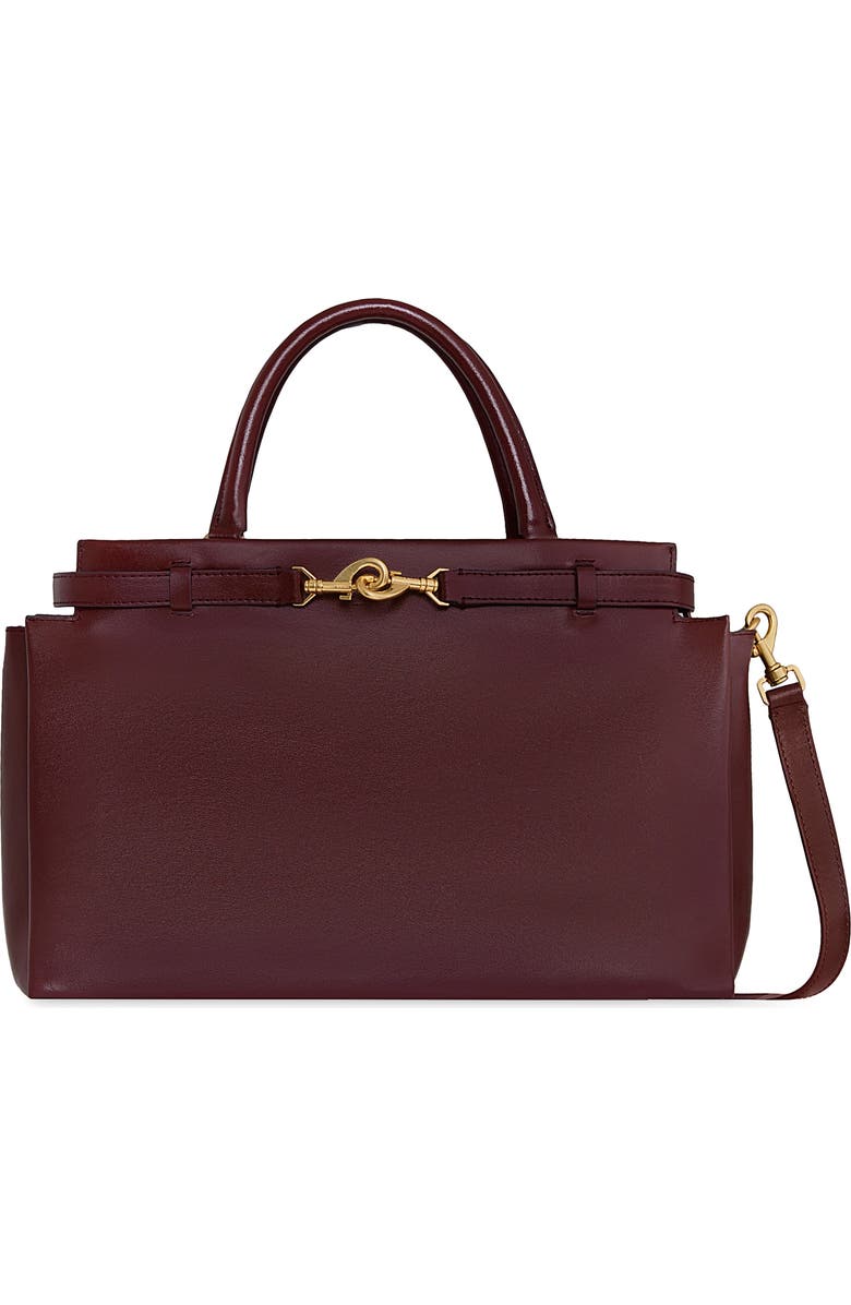 Rebecca Minkoff Insider Leather Shoulder Bag, Main, color, Port