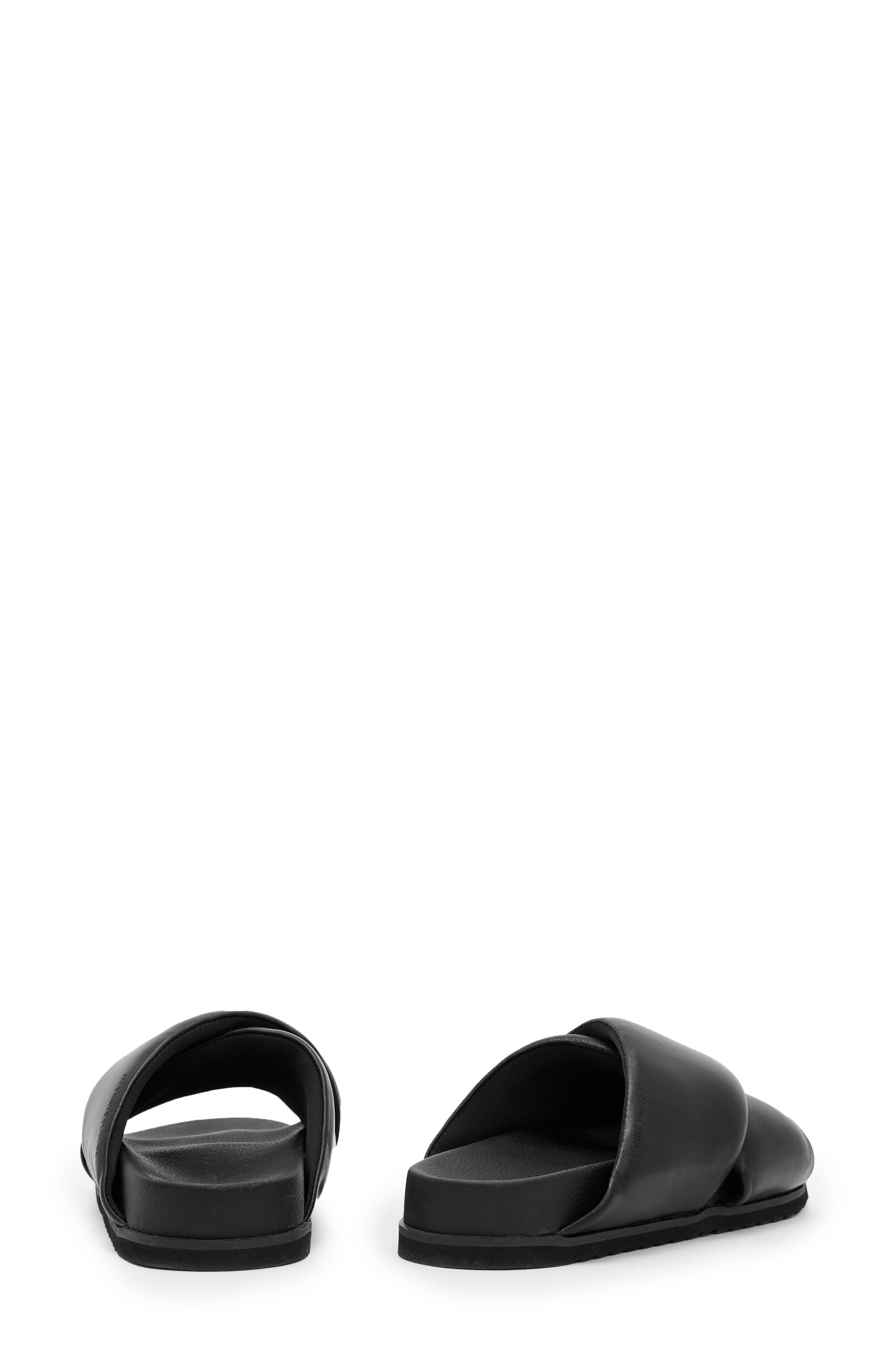 AllSaints Saki Crisscross Slide Sandal, Alternate, color, 