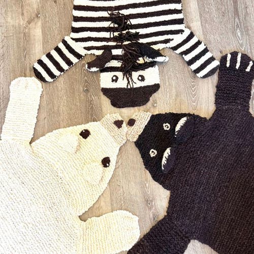 Finn & Emma Finn + Emma Organic Wool Play Mat + Nursery Rug | Zebra In Black