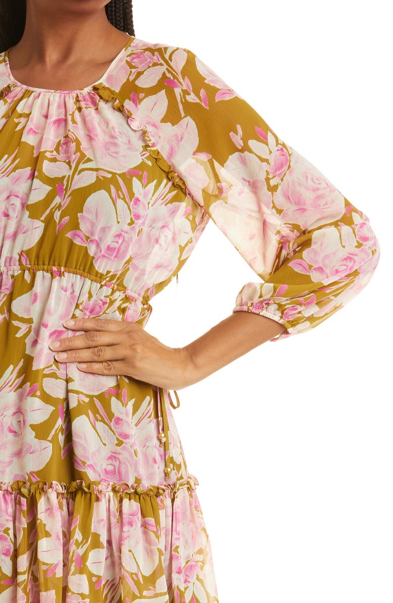 LIKELY Women's Hadi Floral Long Sleeve Tiered Dress, Alternate, color,