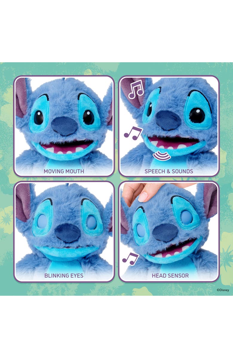 Disney Stitch Palm Puppetronic, Alternate, color, Multicolored