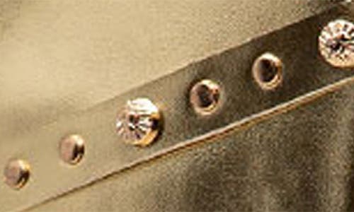 Chase & Chloe Chase And Chloe Adonis Stud Embellished Boot In Gold
