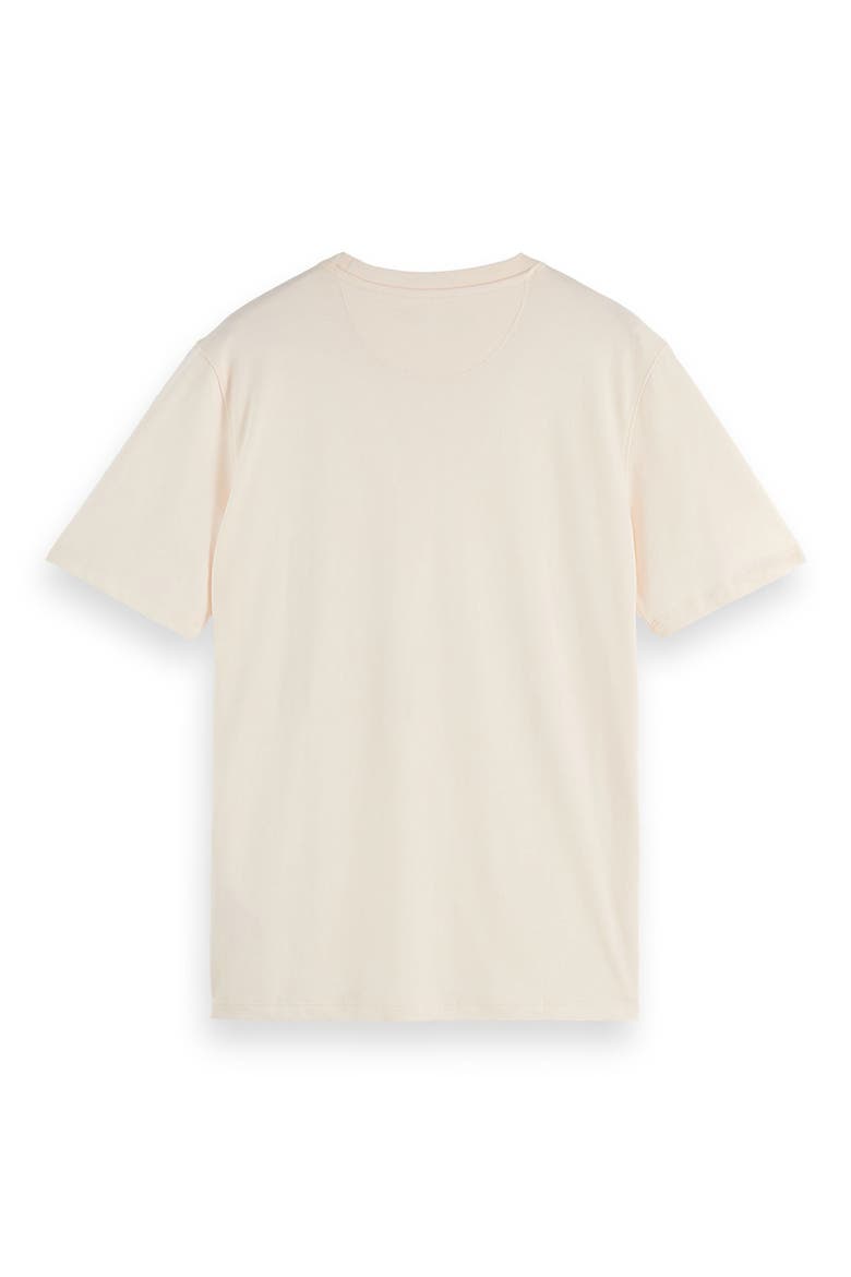 Embroidered Logo Organic Cotton Graphic T-Shirt, Alternate, color, EGGNOG