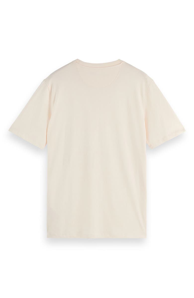 Scotch & Soda Embroidered Logo Organic Cotton Graphic T-Shirt, Alternate, color, Eggnog