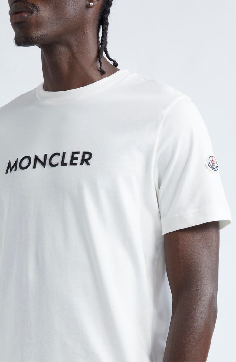 Moncler Logo Patch Cotton Graphic T-Shirt, Alternate, color, 