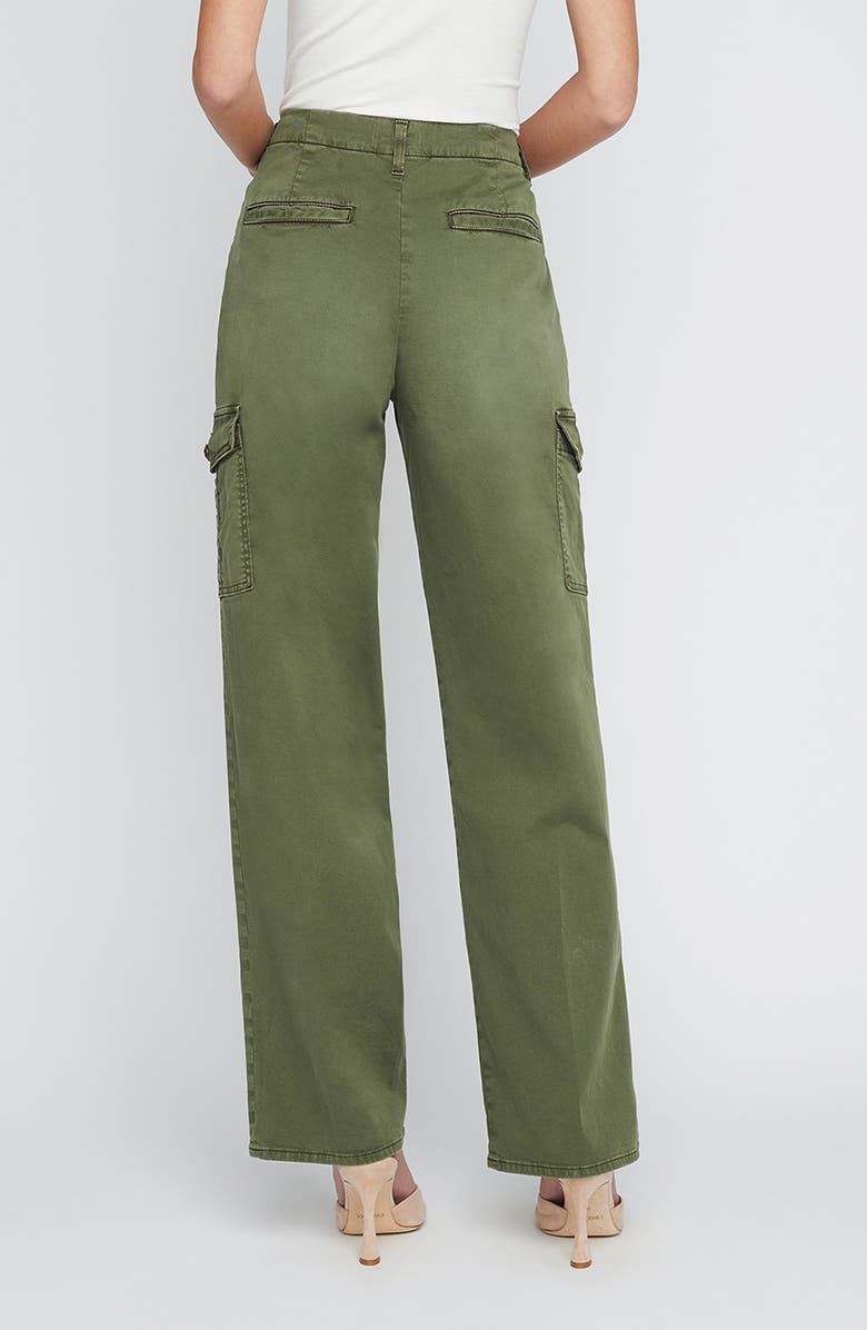 L'AGENCE Channing Stretch Cotton Cargo Pants, Alternate, color, Brigade