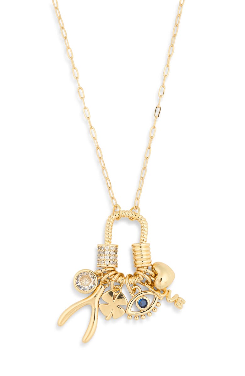 Leith Carabiner Charm Necklace, Alternate, color,