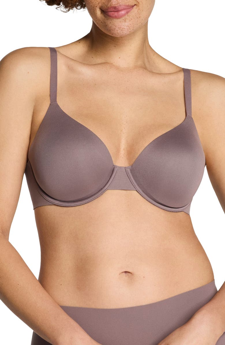 SPANX<sup>®</sup> Lightly Lined Underwire T-Shirt Bra, Main, color, Granite