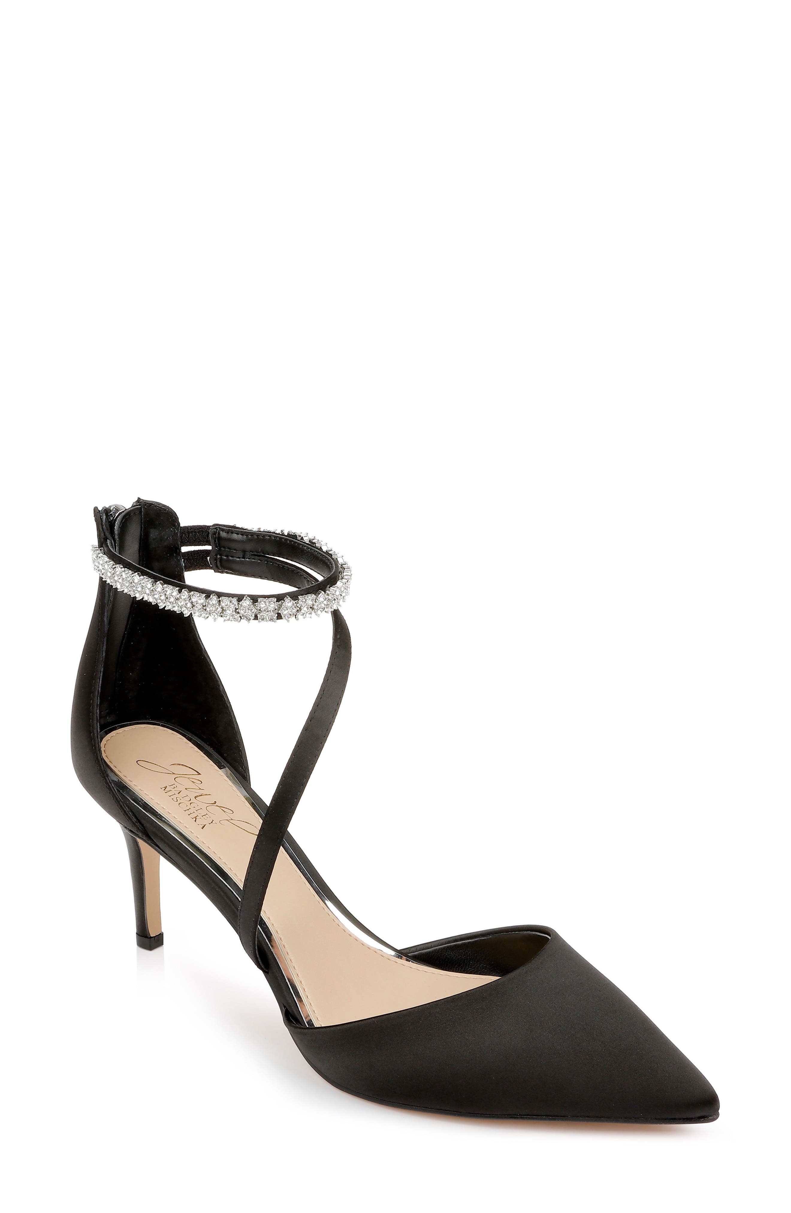 Jewel Badgley Mischka Alaia Pointed Toe Pump, Main, color, 