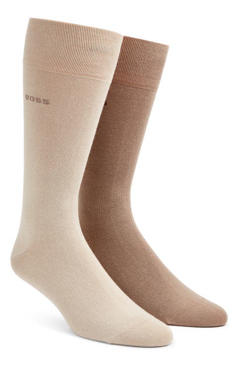 Assorted 2-Pack Solid Dress Socks