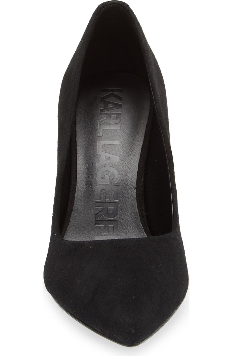KARL LAGERFELD PARIS Royale Pointed Toe Pump, Alternate, color,
