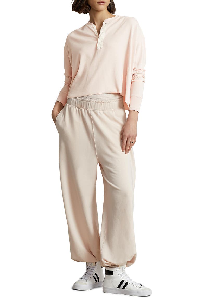 Henley T-Shirt, Alternate, color, ALABASTER PINK