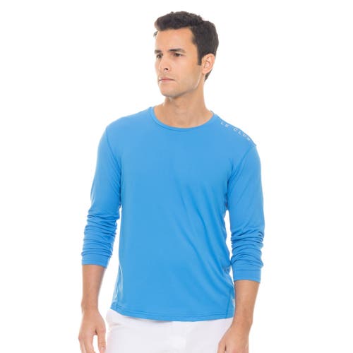 Shop Le Club Resortwear Spf 50 Le Club Mens Rashguard In Royal