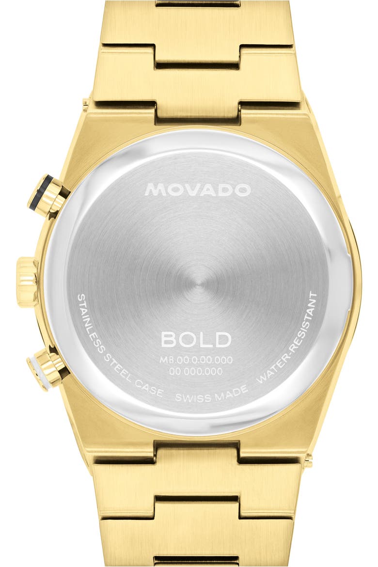 Bold Quest Chronograph Bracelet Watch, 42mm, Alternate, color, BLACK
