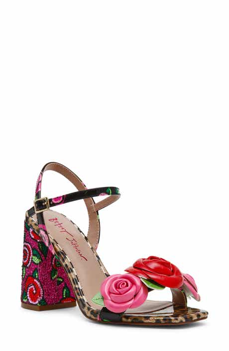 Barett Rose Block Heel Sandal