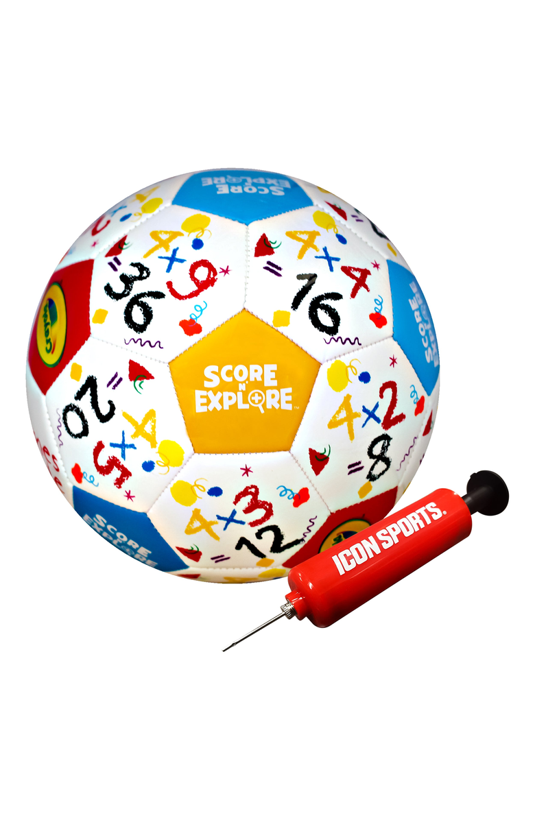 iconsportgroup Multiplication Explorer Soccer Ball, Main, color, Multiplication Explorer