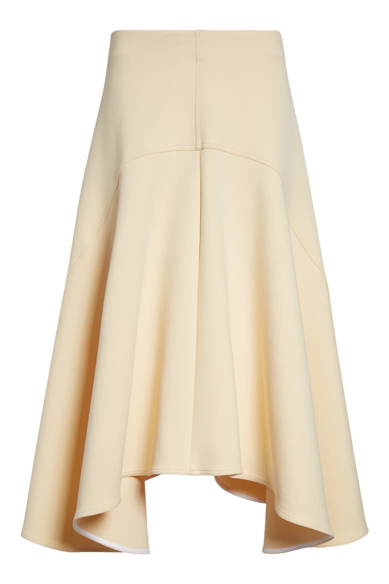 Cotton Blend Scuba Knit Skirt, Alternate, color, STRAW