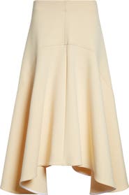 PLAN C Cotton Blend Scuba Knit Skirt