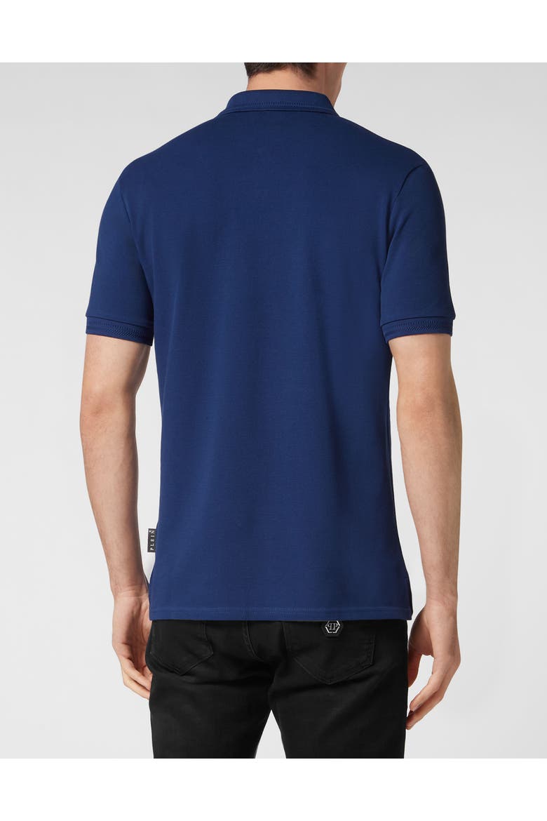 Polo Shirt Ss Gothic Plein Pp Hexagon Men, Alternate, color, darkblue