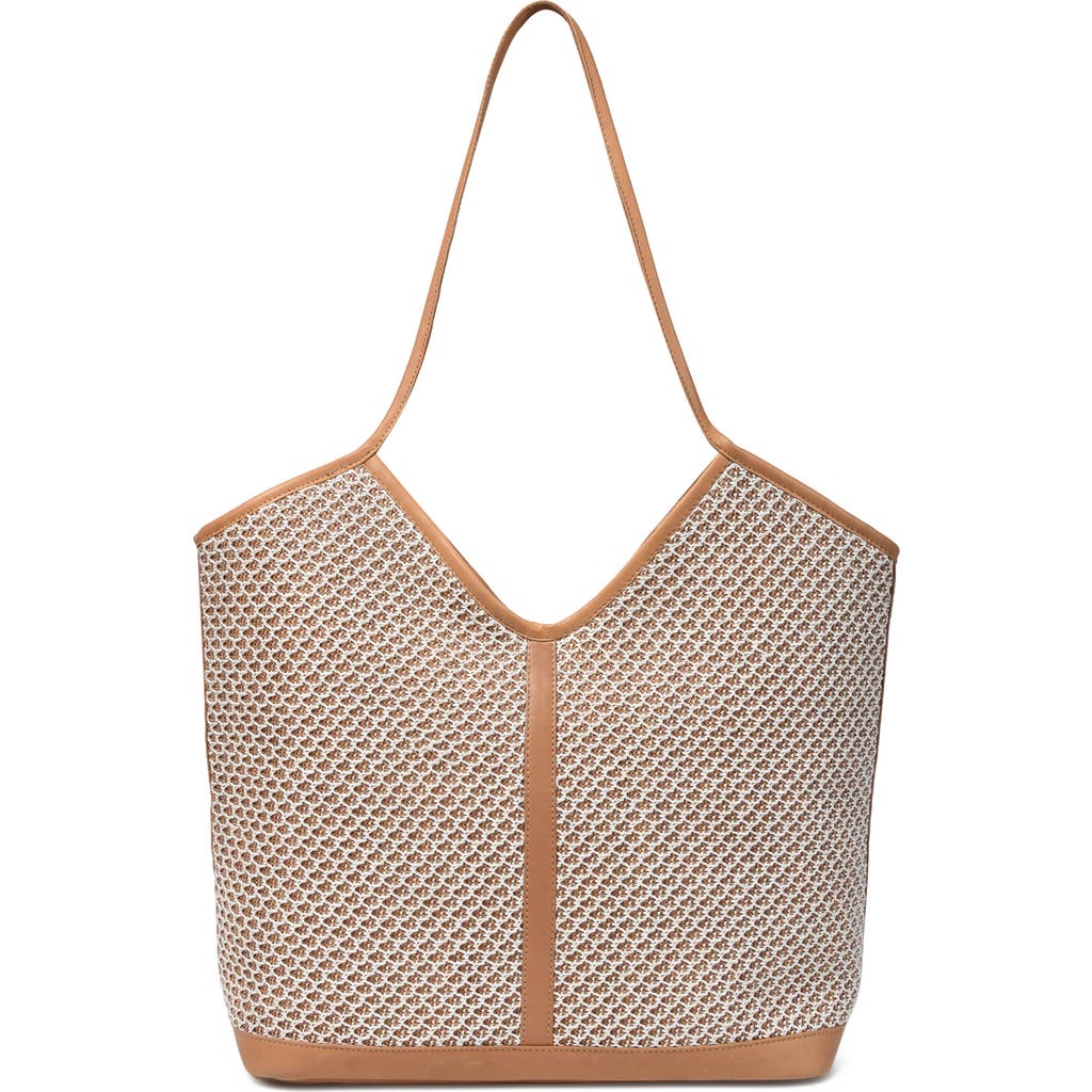 Jelavu Liliana Woven Raffia & Leather Tote Bag
