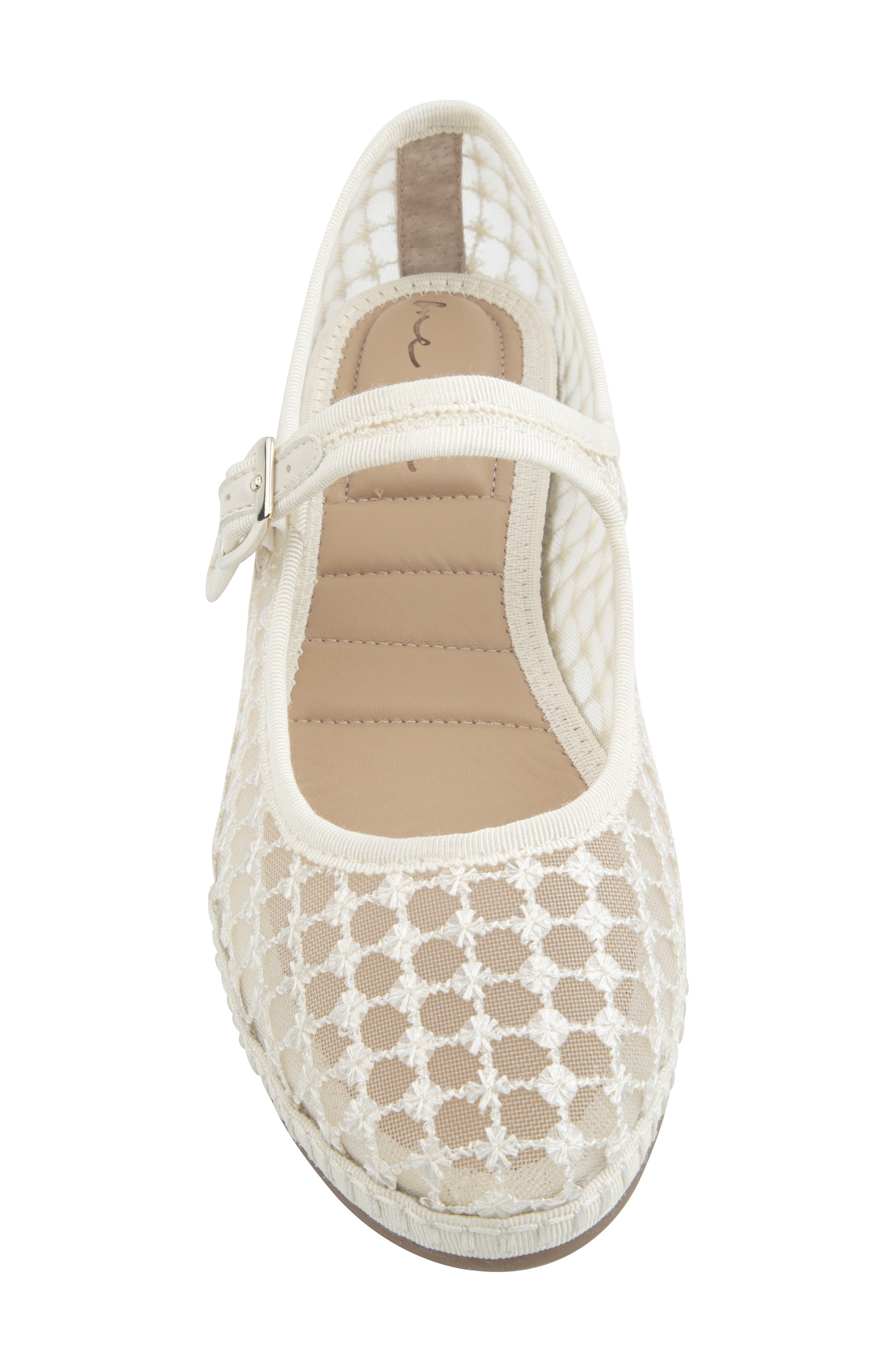 Gracie Mary Jane Flat, Alternate, color, BONE