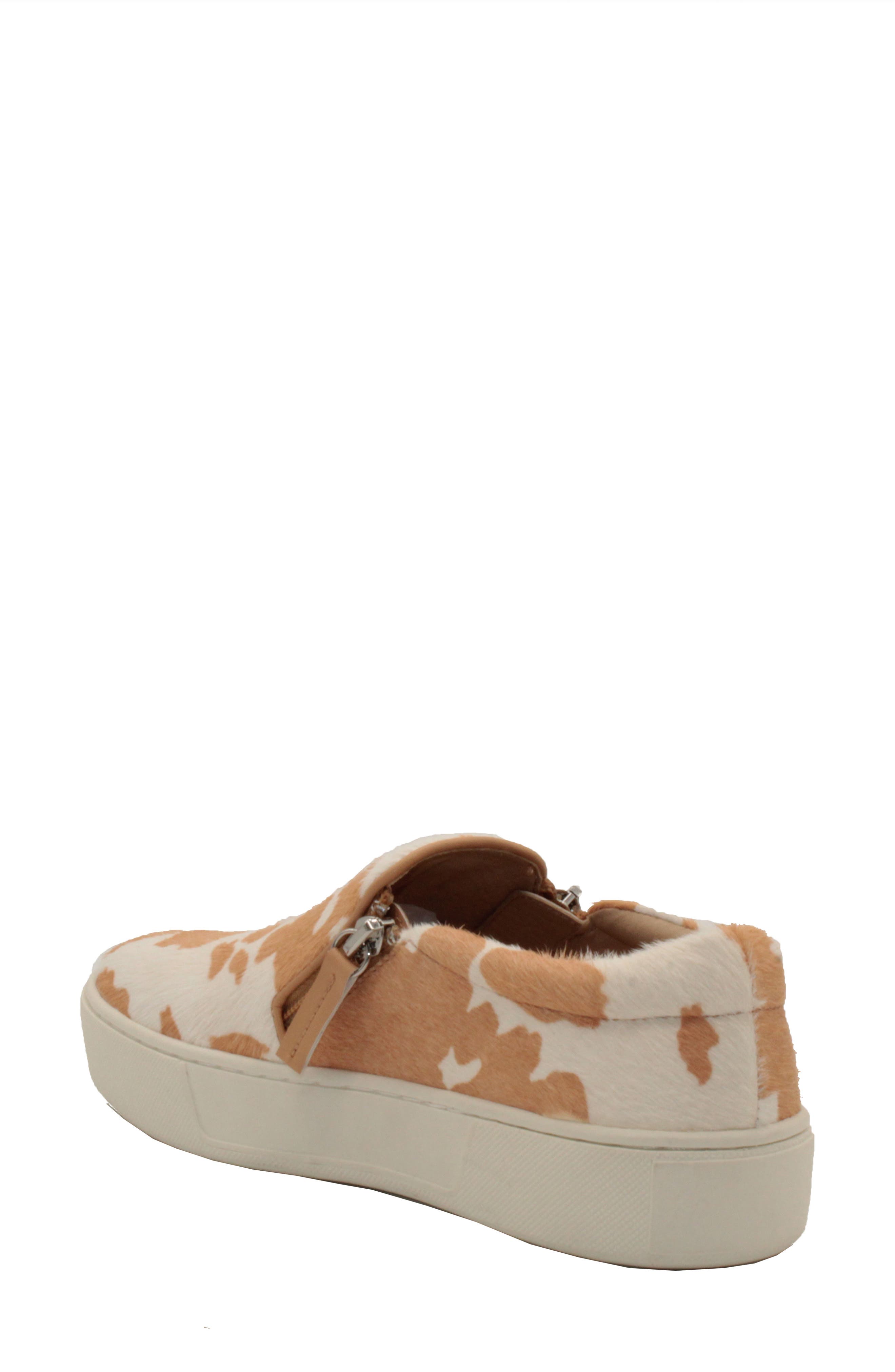 Very Volatile Volatile Normande Genuine Calf Hair Platform Sneaker, Alternate, color, Tan/ White Cow Print Calf Hair