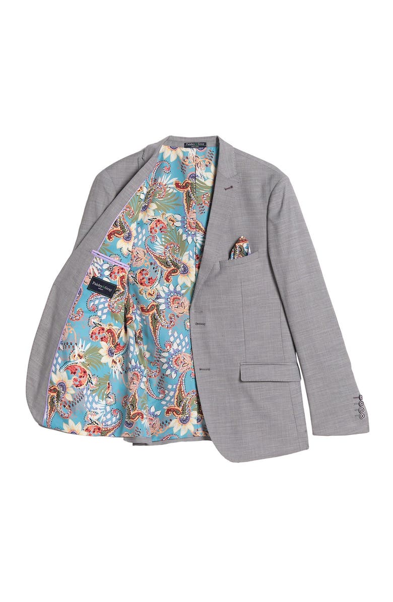 PAISLEY AND GRAY Solid Slim Fit Two Button Notch Collar Jacket, Alternate, color,