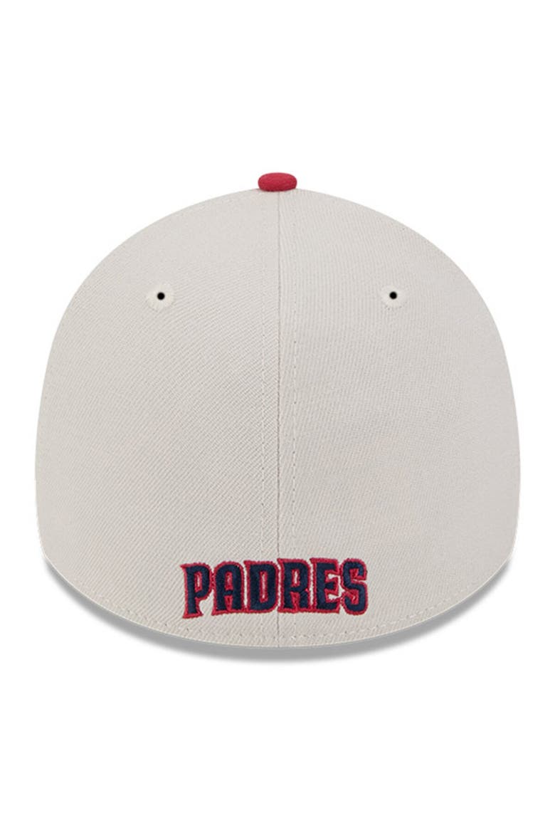 Men's New Era  Khaki/Red San Diego Padres 2024 Fourth of July 39THIRTY Flex Hat, Alternate, color, Khaki
