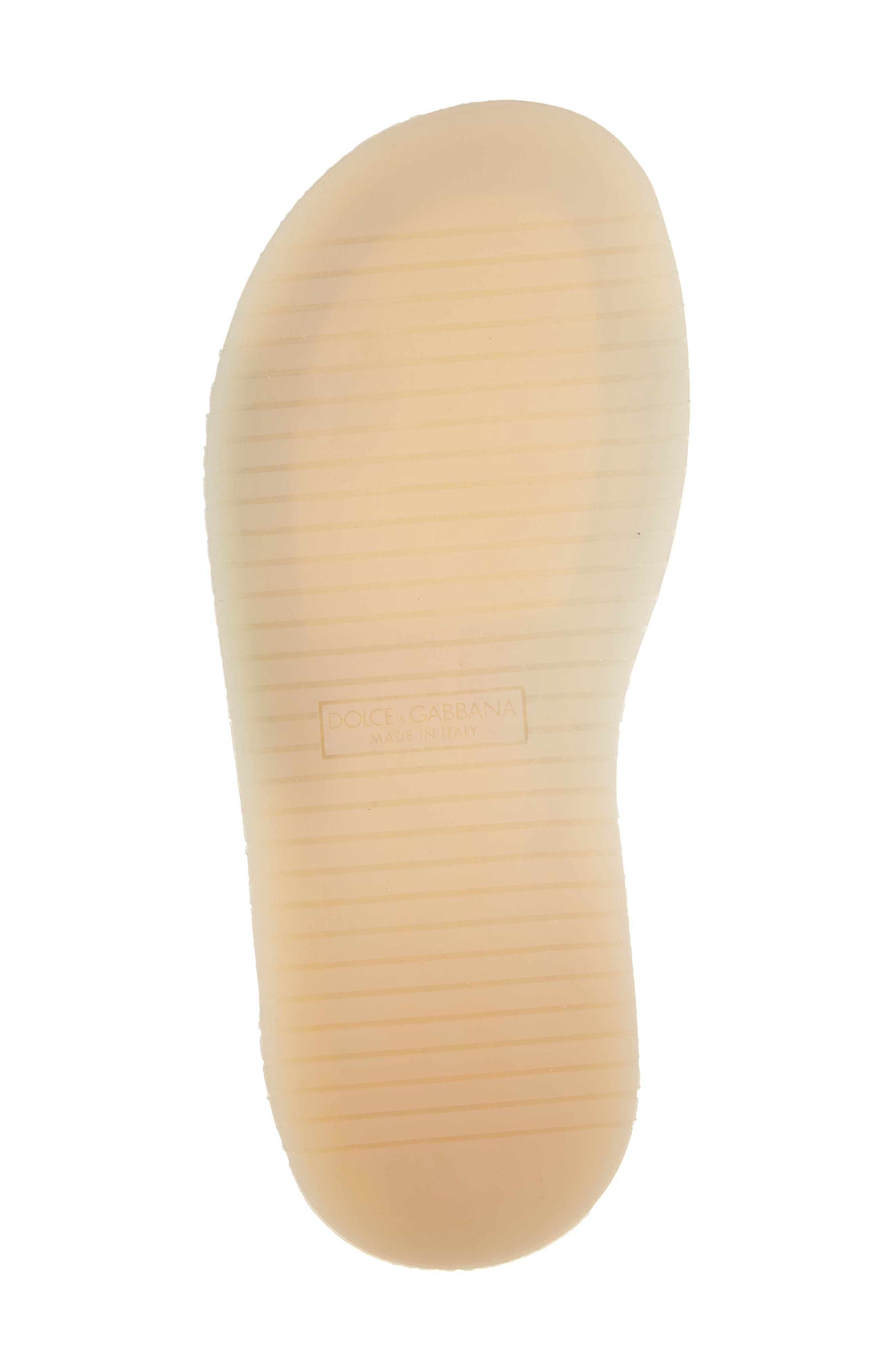 Dolce&Gabbana Crosta Slide Sandal, Alternate, color, Black