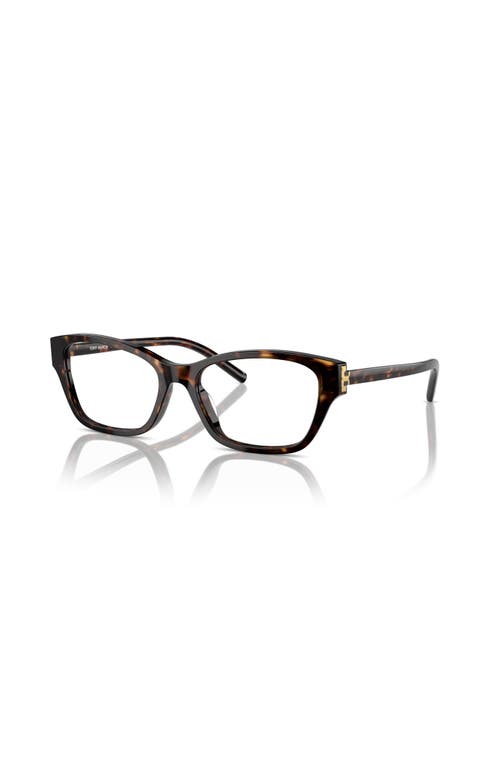 Tory Burch 52mm Rectangle Optical Glasses In Multi