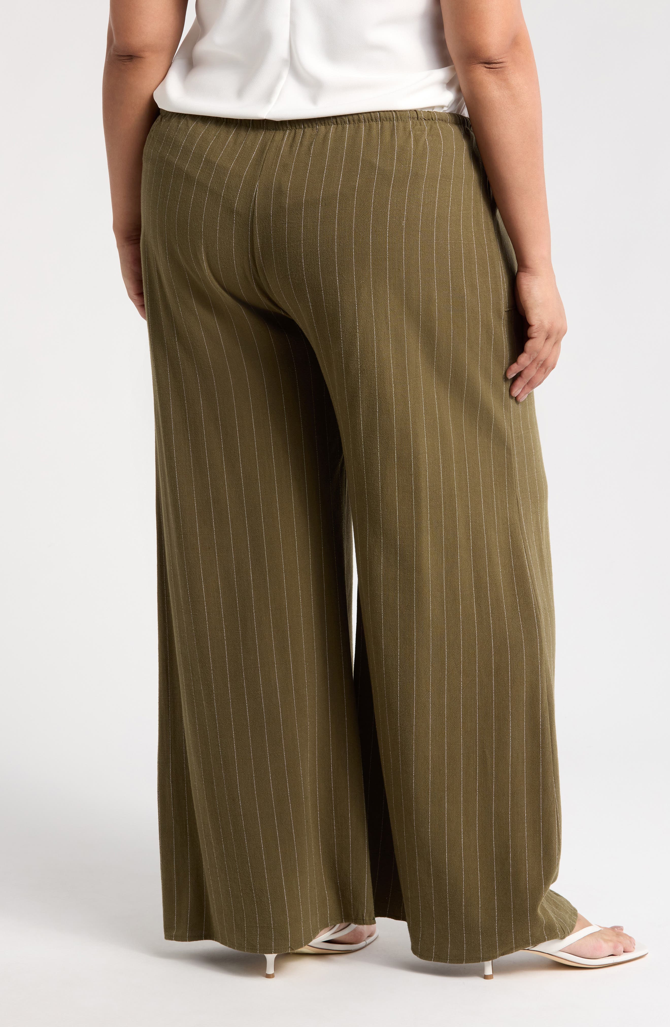 Stripe Wide Leg Pants - image 4
