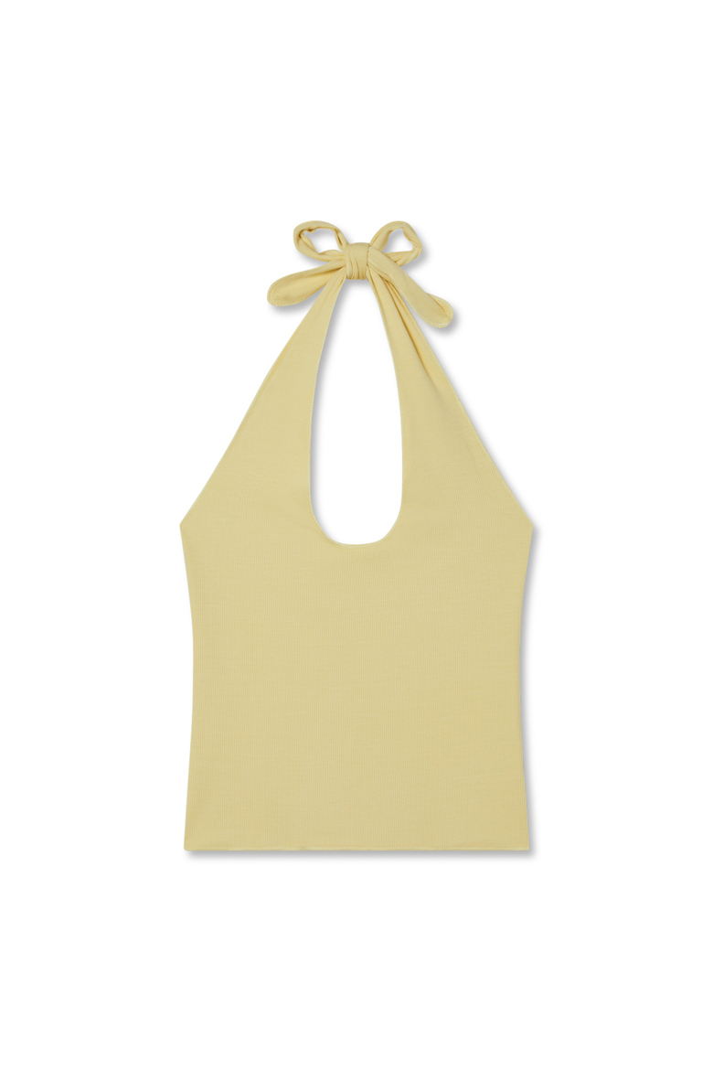 Pauline Halter Top, Main, color, BUTTER