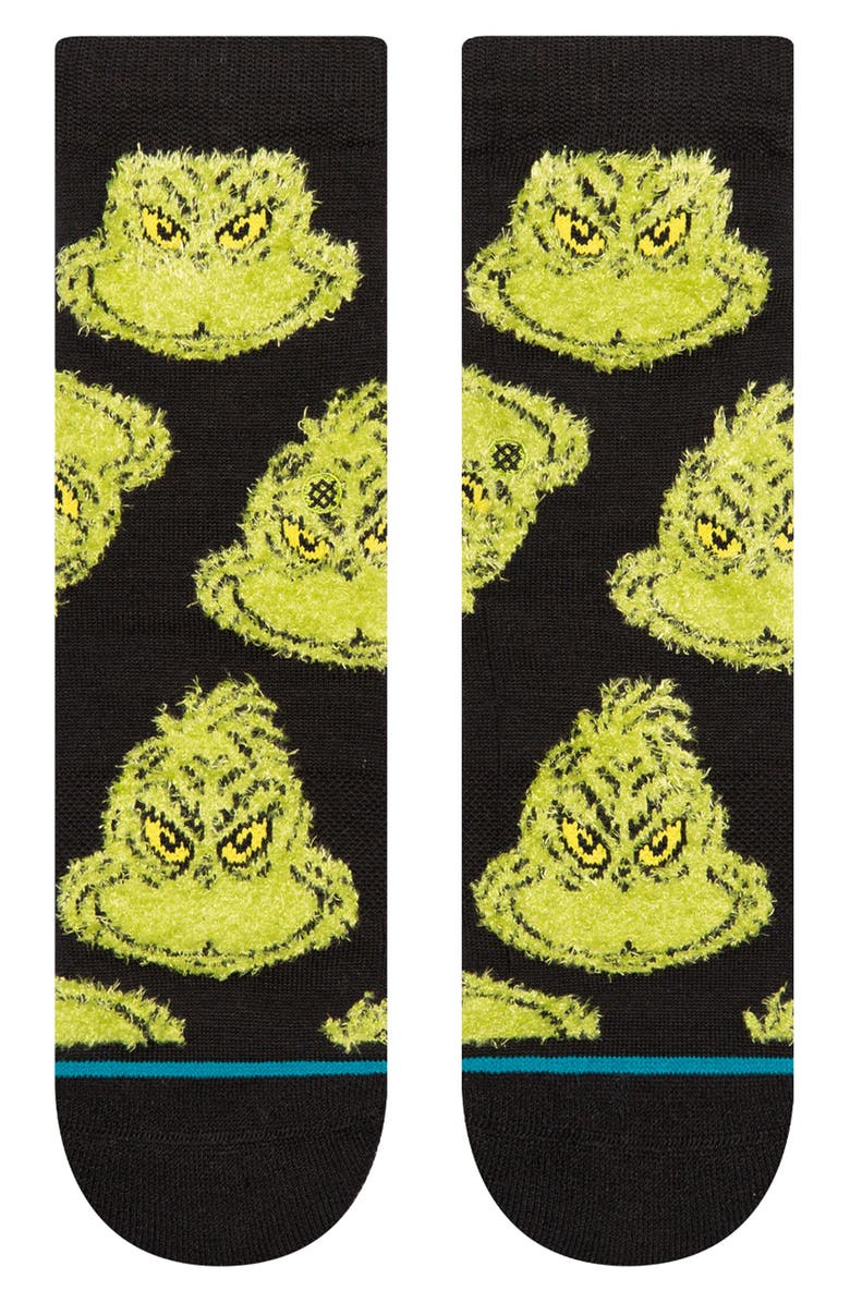 Stance Kids' Mean One Crew Socks, Alternate, color, Black