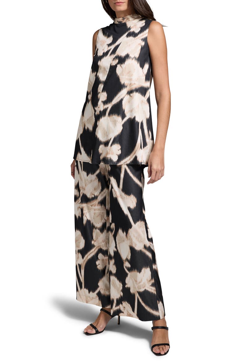 Midnight Florals Wide Leg Pants, Alternate, color, BLACK MULTI