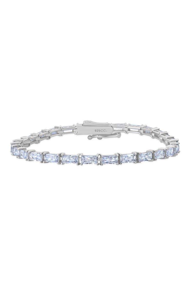 Cubic Zirconia Tennis Bracelet, Main, color, SILVER