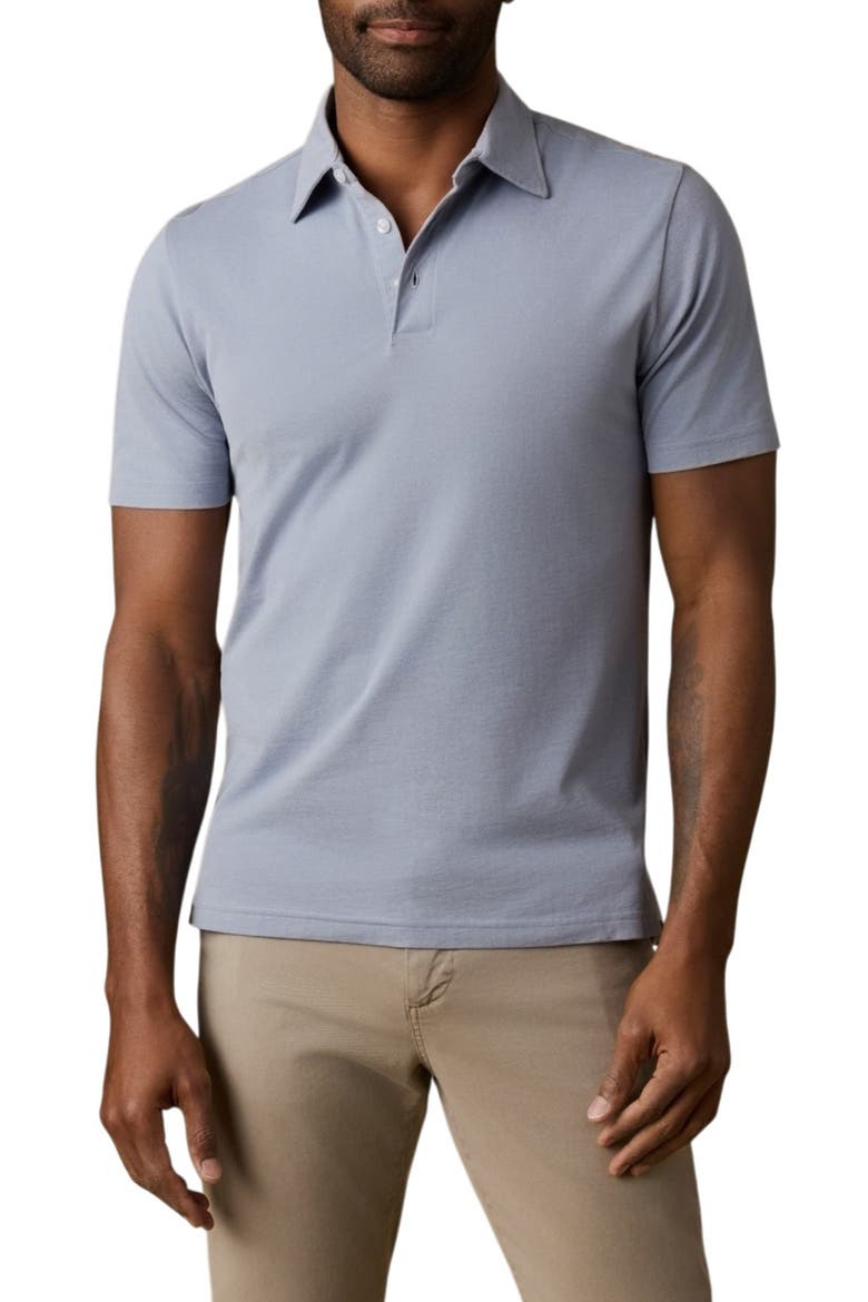 Movement™ Piqué Polo, Main, color, FLINT WHITE MELANGE