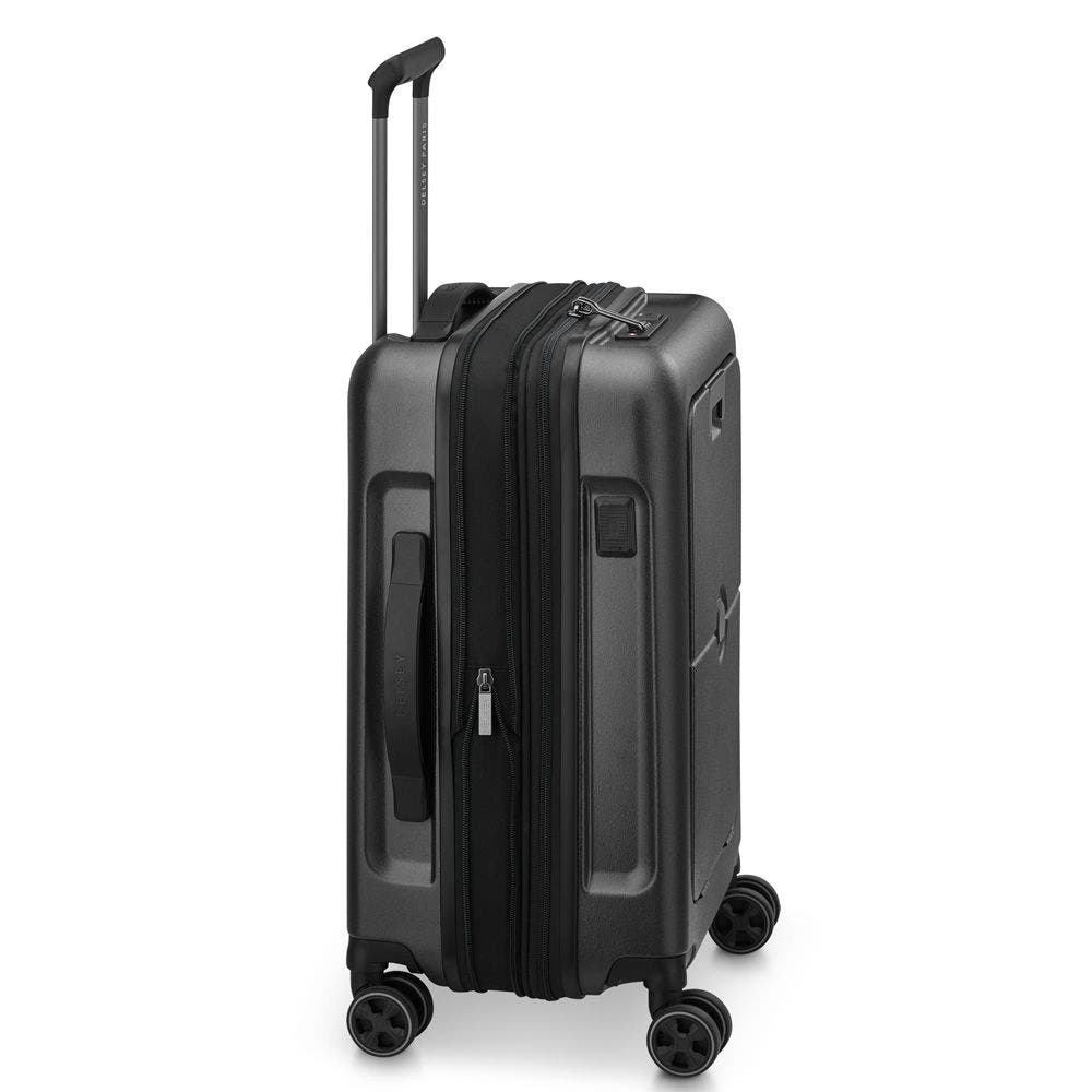 Delsey Paris Turenne 2.0 Carry-On  22-Inch Spinner Luggage with Front Pocket, Alternate, color, Black